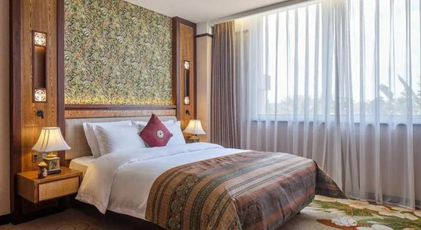 Bed in Riyuegu Hotsprings Resort