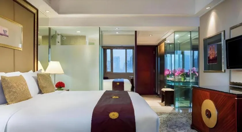 Bed in Chengdu Taihe International Hotel