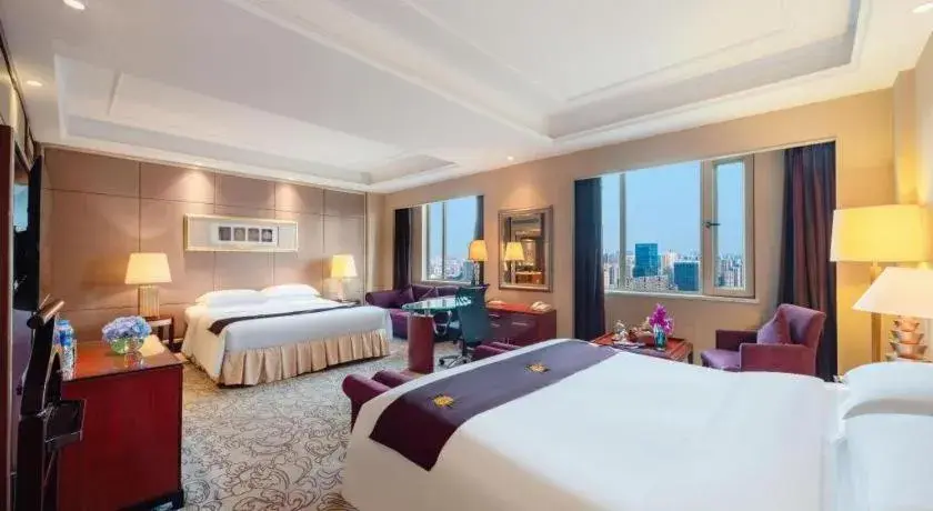 Bed in Chengdu Taihe International Hotel Bed in Chengdu Taihe International Hotel