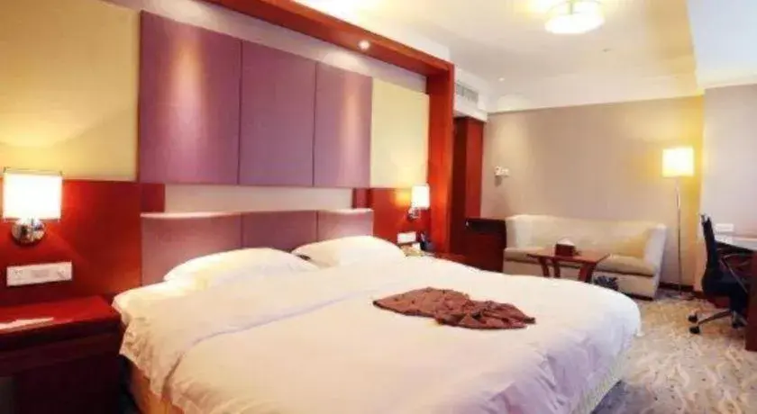 Bed in Xiamen Jingmin Central Hotel Bed in Xiamen Jingmin Central Hotel