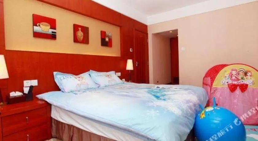 Bed in Xiamen Jingmin Central Hotel