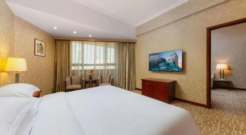 Bed in Century Plaza Hotel