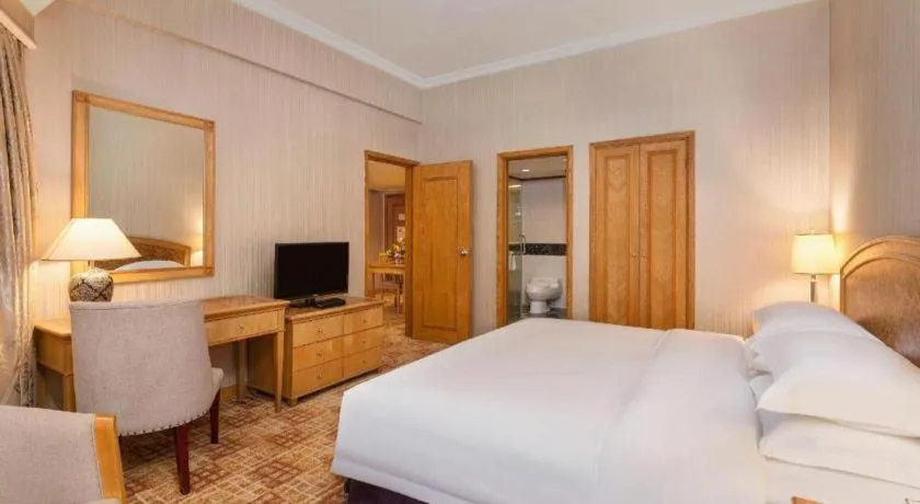 Bed in Century Plaza Hotel