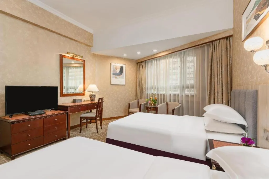 Bed in Century Plaza Hotel