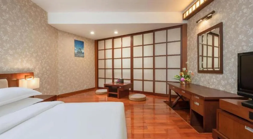 Bed in Century Plaza Hotel