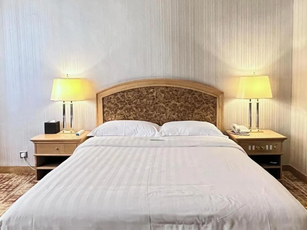 Bed in Century Plaza Hotel