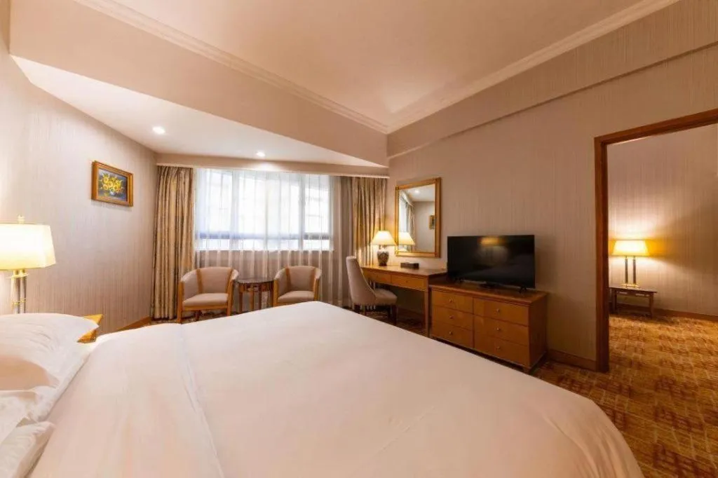 Bed in Century Plaza Hotel