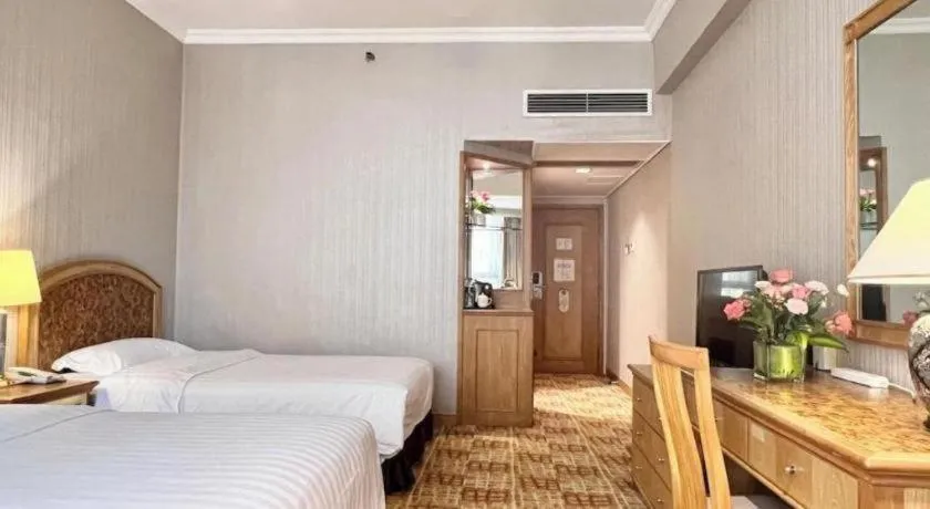 Bed in Century Plaza Hotel