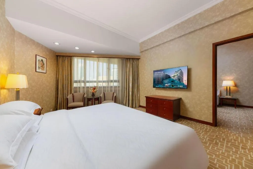 Bed in Century Plaza Hotel