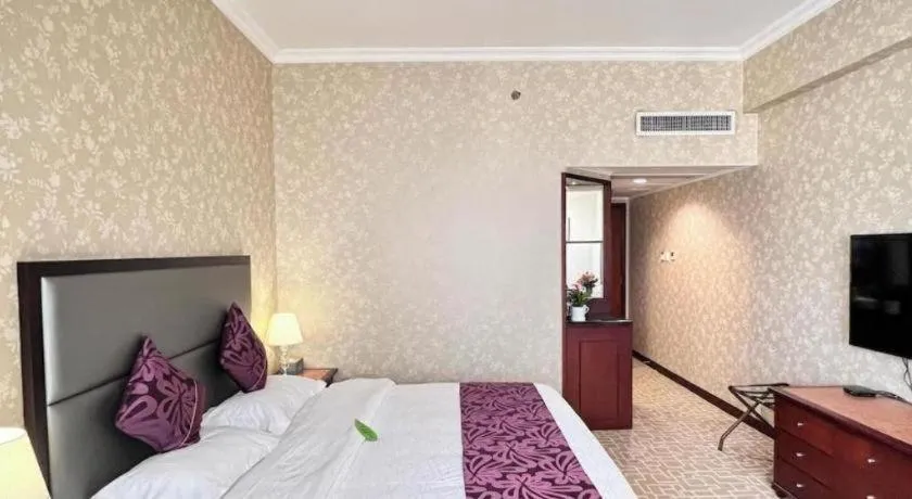 Bed in Century Plaza Hotel