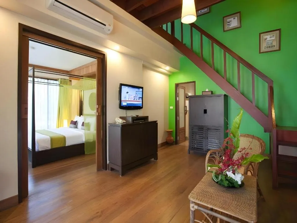 Bed in Baan Talay Dao Resort