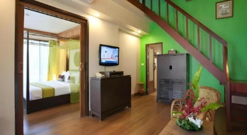 Bed in Baan Talay Dao Resort