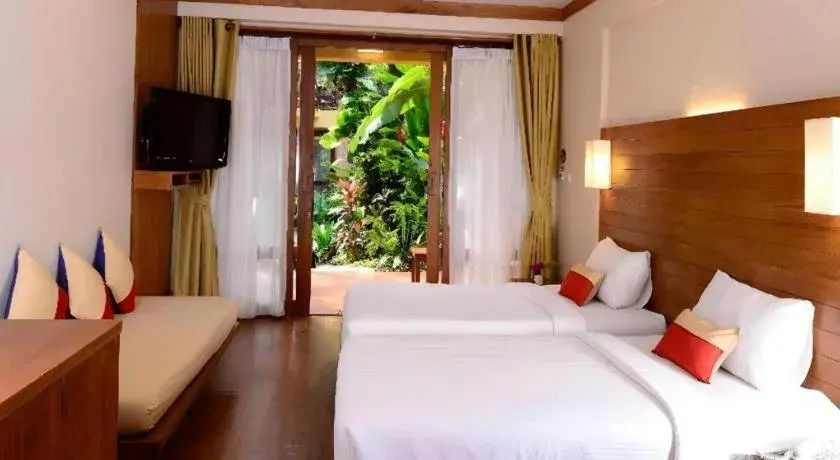 Bed in Baan Talay Dao Resort Bed in Baan Talay Dao Resort