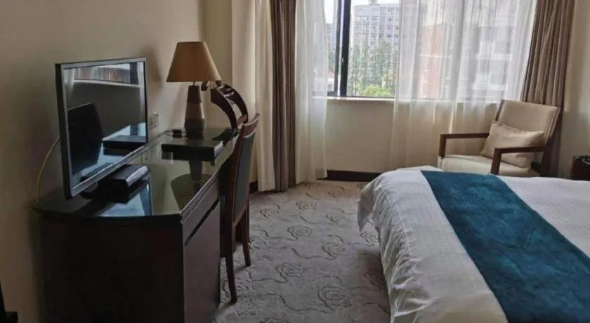 Bed in NanYing Hotel Shanghai