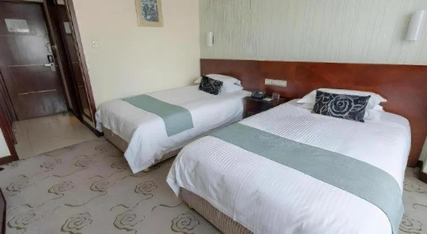 Bed in NanYing Hotel Shanghai