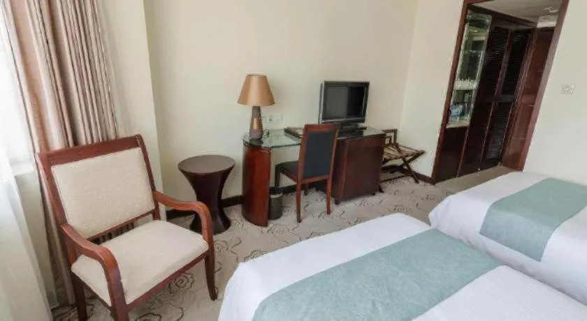 Bed in NanYing Hotel Shanghai