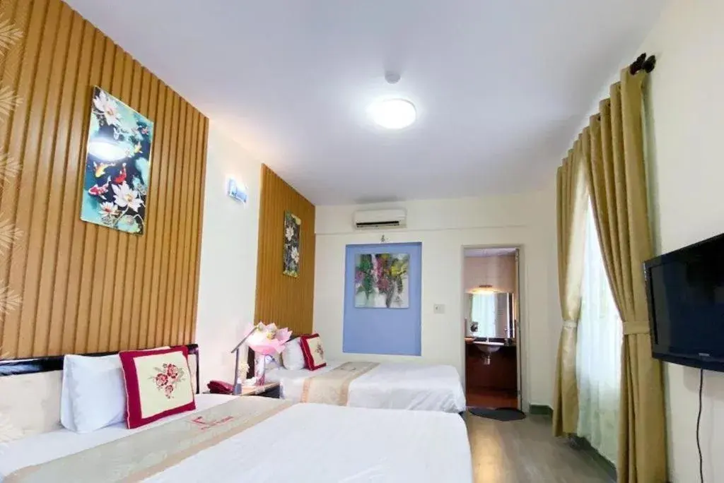 Bed in Ideal Hotel Hue Bed in Ideal Hotel Hue