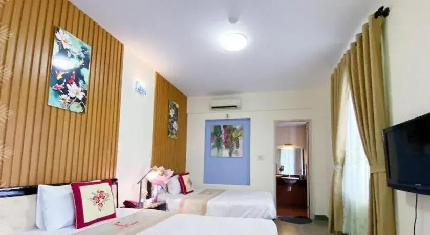 Bed in Ideal Hotel Hue Bed in Ideal Hotel Hue