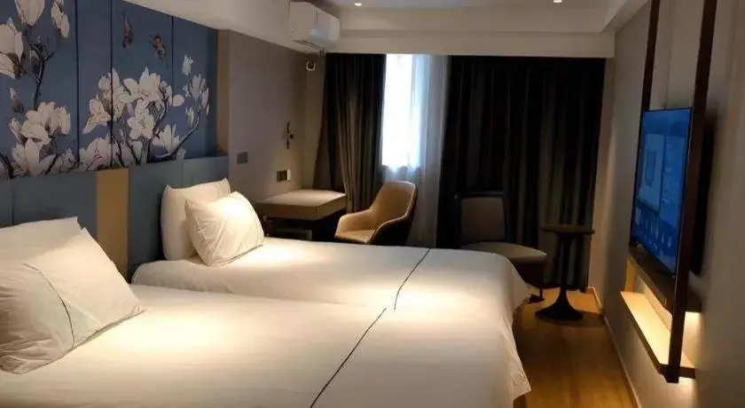 Bed in Jinjiang Inn Shanghai Lujiazui Bed in Jinjiang Inn Shanghai Lujiazui