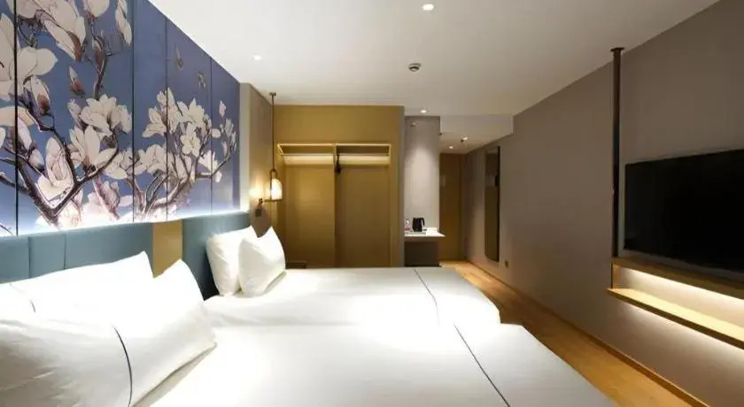 Bed in Jinjiang Inn Shanghai Lujiazui Bed in Jinjiang Inn Shanghai Lujiazui