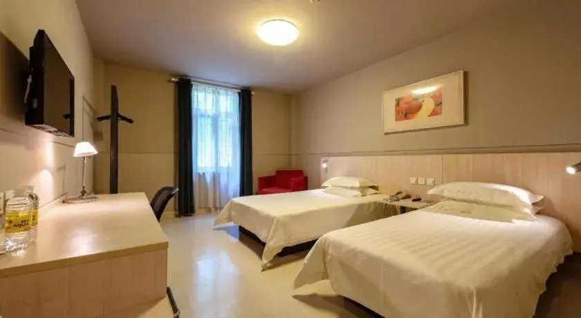 Bed in Jinjiang Inn Shanghai Expo Park Pusan Rd Bed in Jinjiang Inn Shanghai Expo Park Pusan Rd
