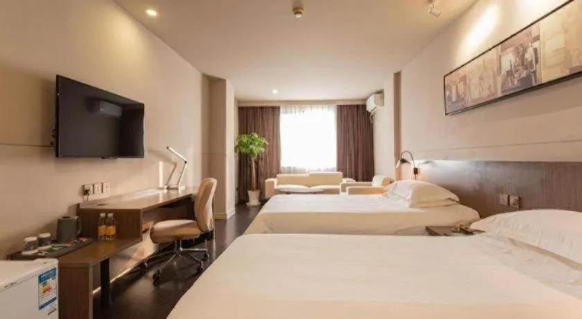 Bed in Jinjiang Inn Select Wuhan Xinhua Road Xiehe Hospital