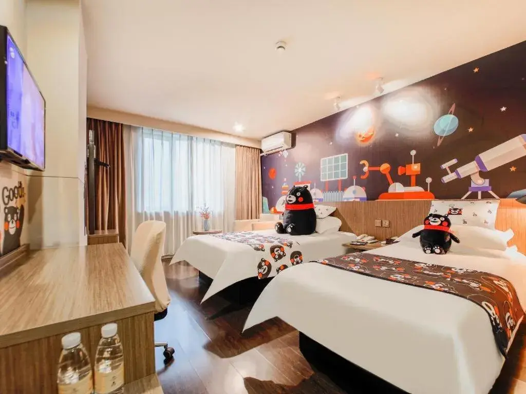 Bed in Jinjiang Inn Select Wuhan Xinhua Road Xiehe Hospital Bed in Jinjiang Inn Select Wuhan Xinhua Road Xiehe Hospital