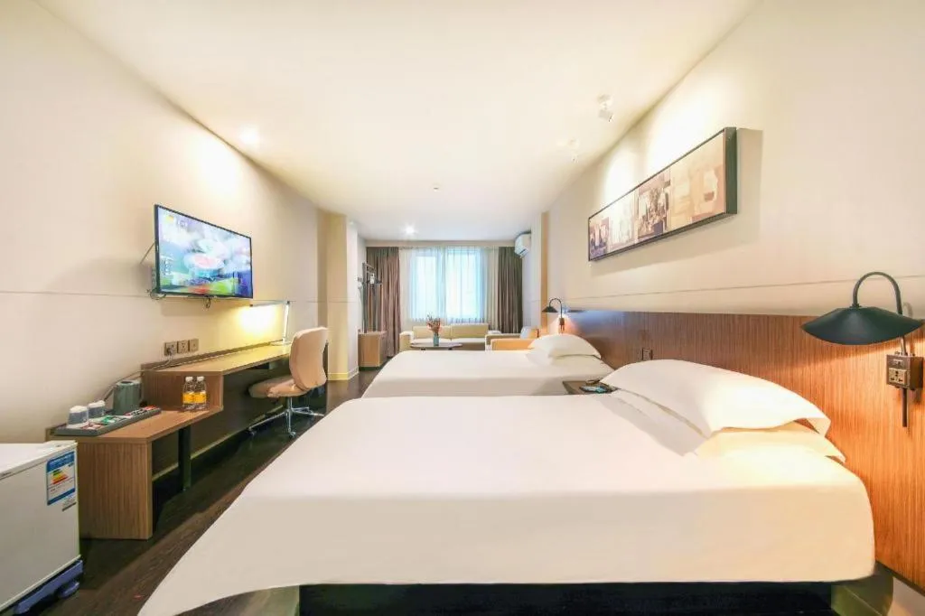 Bed in Jinjiang Inn Select Wuhan Xinhua Road Xiehe Hospital