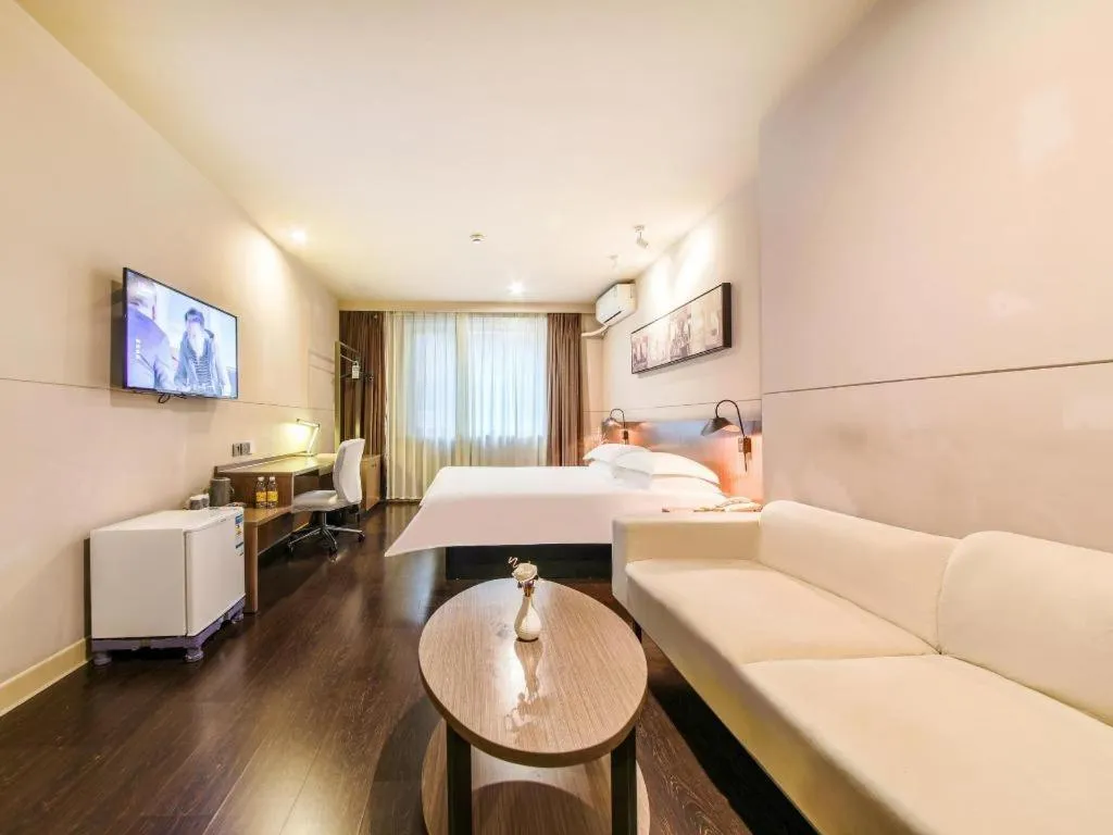 Bed in Jinjiang Inn Select Wuhan Xinhua Road Xiehe Hospital