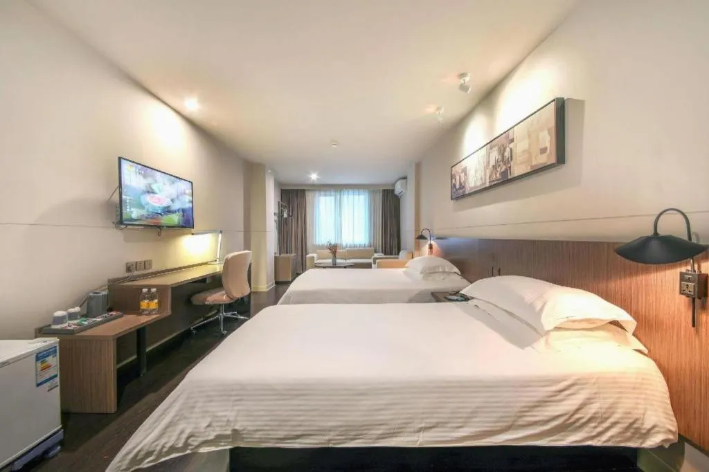 Bed in Jinjiang Inn Select Wuhan Xinhua Road Xiehe Hospital