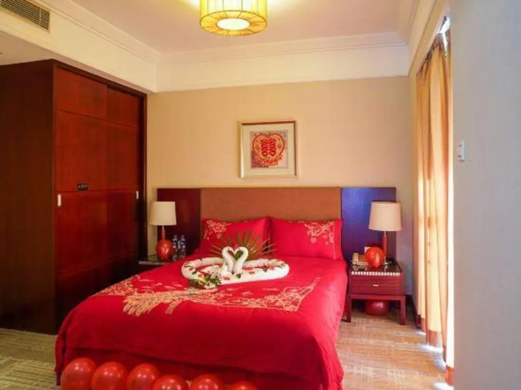 Bed in Golden Diamond Hotel Zhongshan