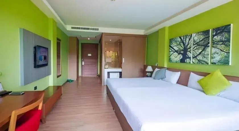 Bed in River Kwai Village Hotel Bed in River Kwai Village Hotel