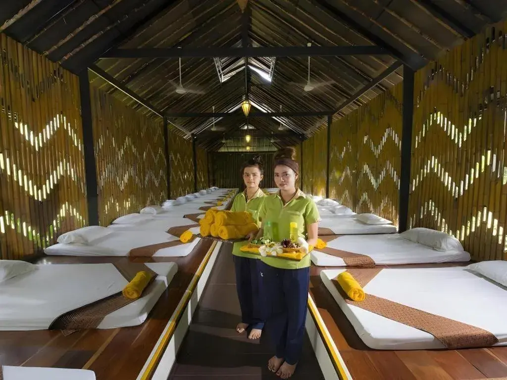 Bed in River Kwai Village Hotel Bed in River Kwai Village Hotel