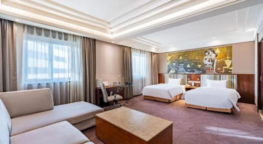 Bed in Grand Skylight Catic Hotel