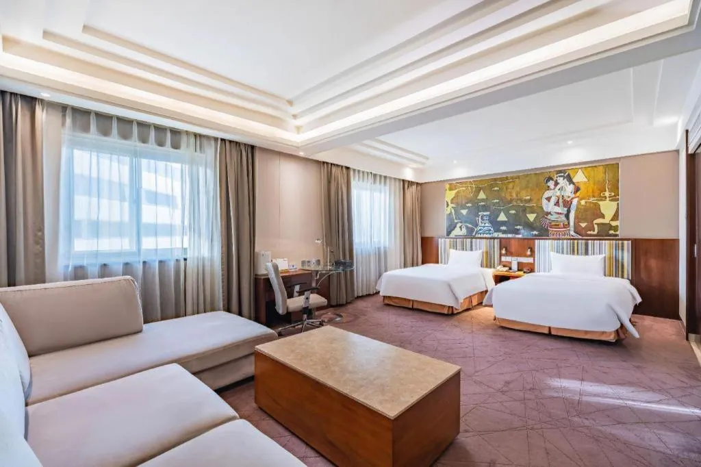 Bed in Grand Skylight Catic Hotel