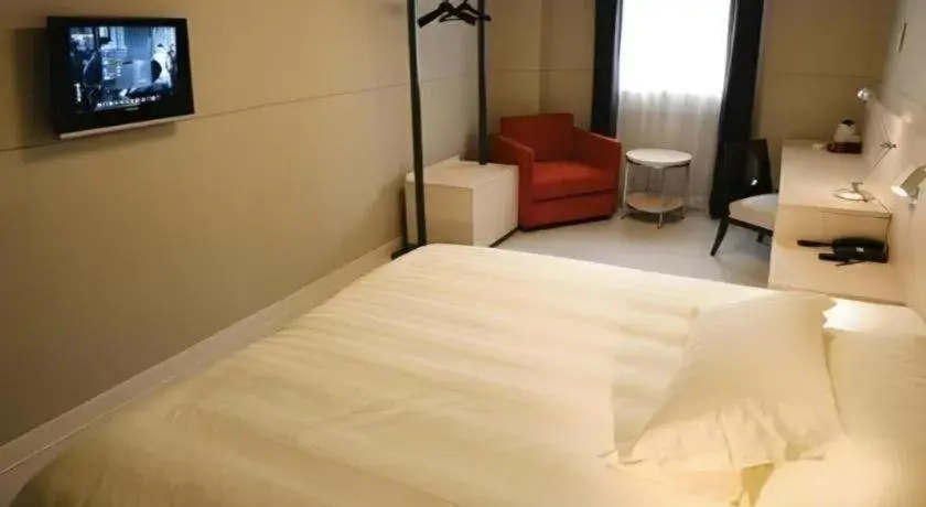 Bed in Jinjiang Inn Shaoxing Shengli West Road Luxun Hometown Bed in Jinjiang Inn Shaoxing Shengli West Road Luxun Hometown