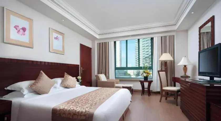 Bed in Sanya Baohong Hotel Bed in Sanya Baohong Hotel