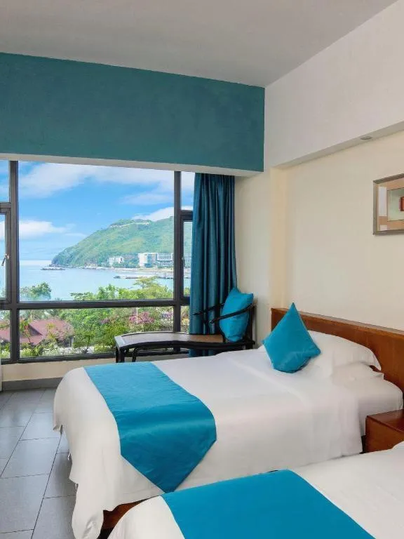 Bed in Sanya Luyi Sea View Hotel