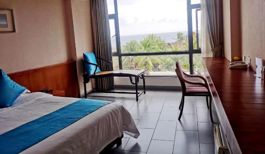 Bed in Sanya Luyi Sea View Hotel