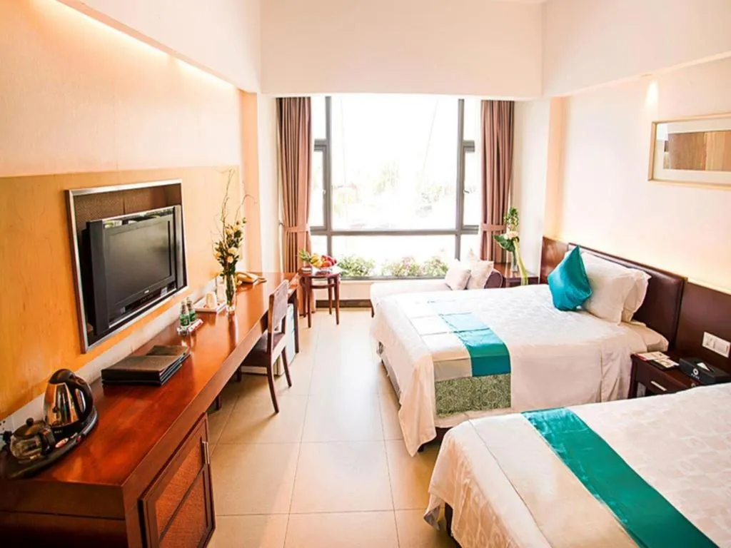 Bed in Sanya Luyi Sea View Hotel