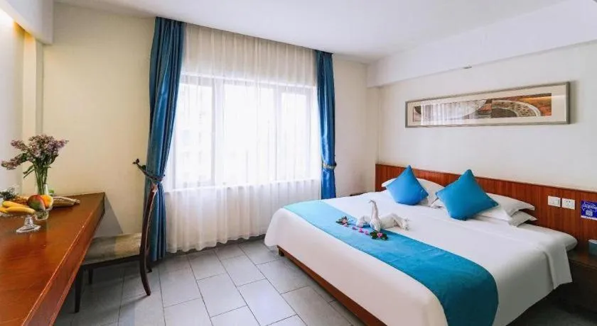 Bed in Sanya Luyi Sea View Hotel