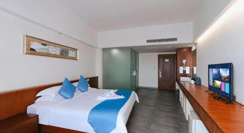 Bed in Sanya Luyi Sea View Hotel