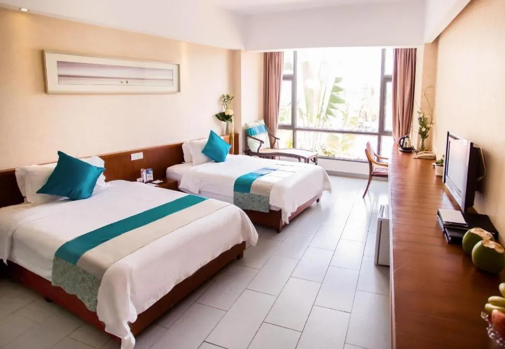 Bed in Sanya Luyi Sea View Hotel