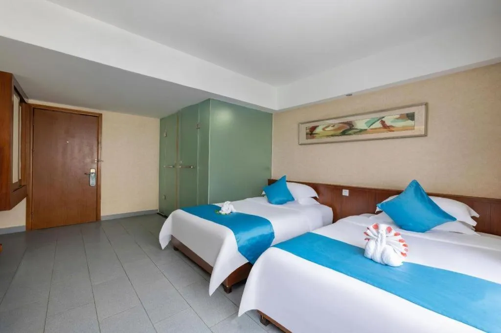 Bed in Sanya Luyi Sea View Hotel