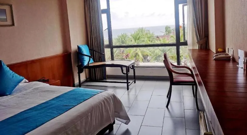 Bed in Sanya Luyi Sea View Hotel