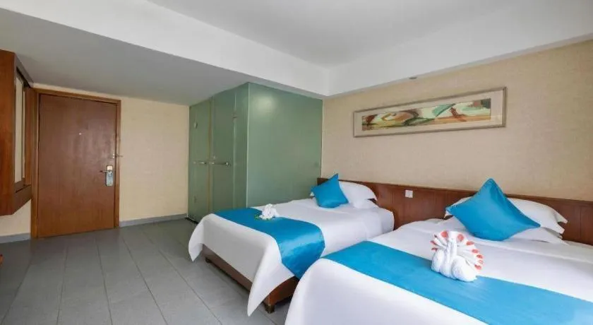 Bed in Sanya Luyi Sea View Hotel