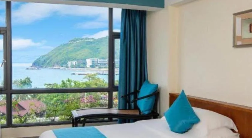 Bed in Sanya Luyi Sea View Hotel