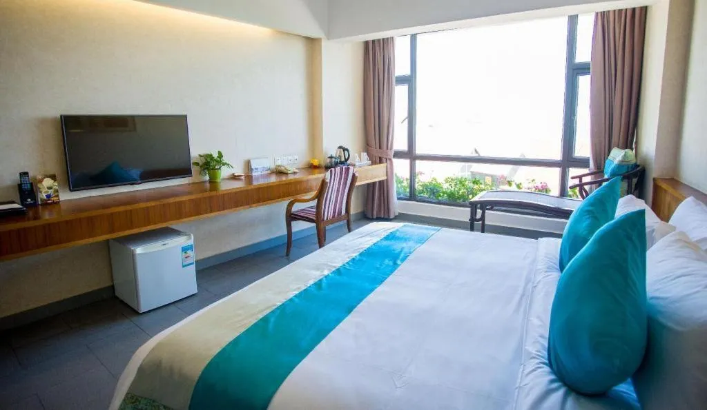 Bed in Sanya Luyi Sea View Hotel