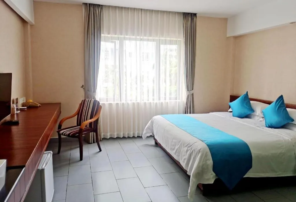 Bed in Sanya Luyi Sea View Hotel