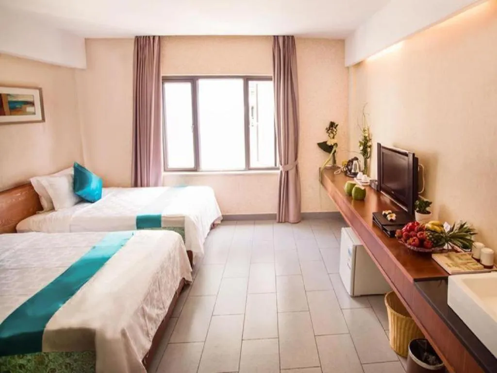 Bed in Sanya Luyi Sea View Hotel